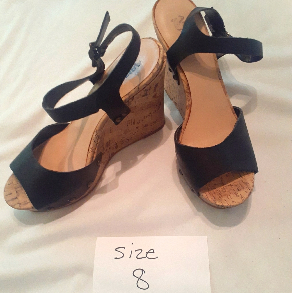 Black Wedge Shoes